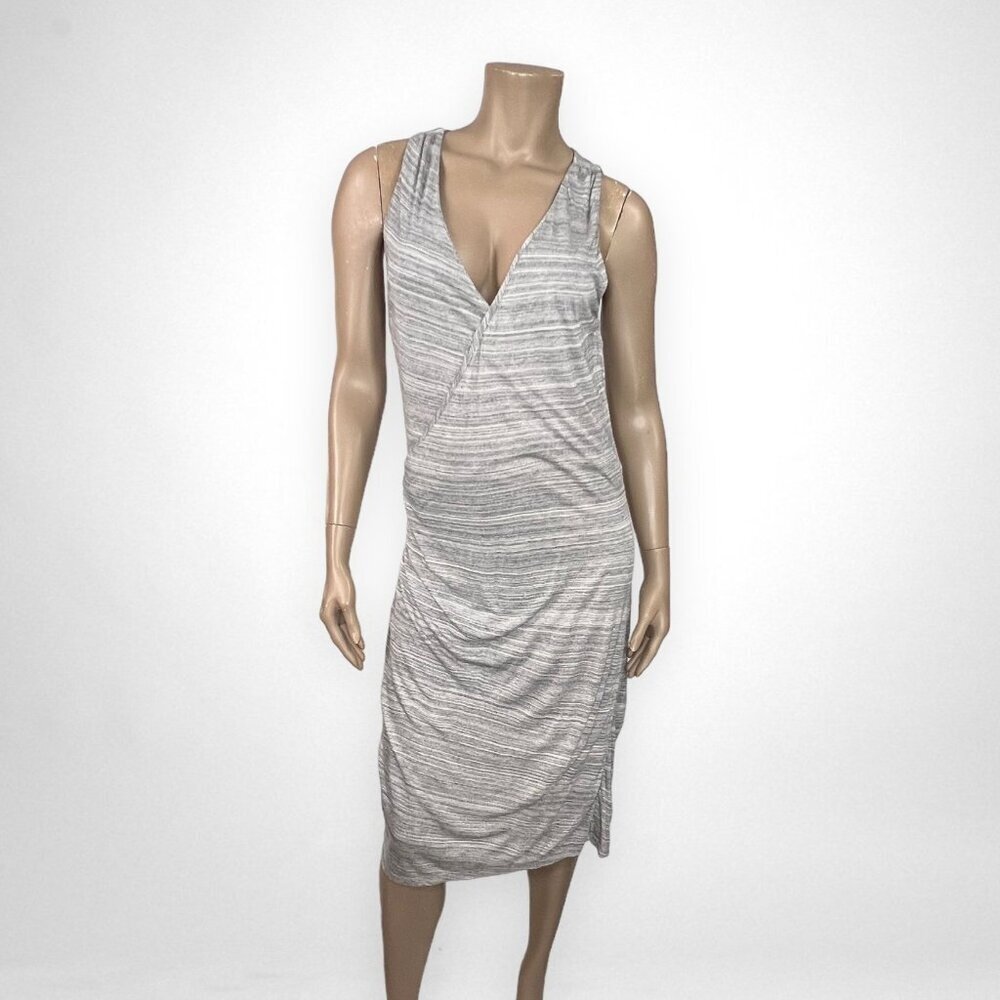 BANANA REPUBLIC Large Space Dye Faux Wrap Jersey Dress Casual Summer